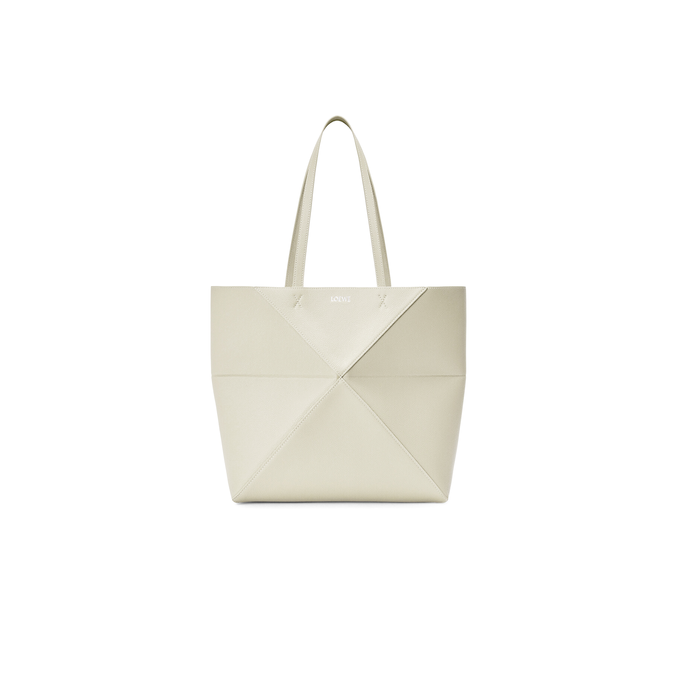 LOEWE MEDIUM HORIZONTAL PUZZLE FOLD TOTE IN SOFT GRAINED CALFSKIN A779PEWX04 (31.5*29*12.5cm)